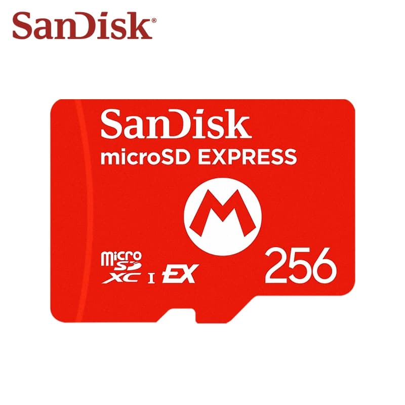بطاقة ذاكرة سان ديسك microSD Express، سعة 256 جيجابايت، سرعة قراءة تصل إلى 880 ميجابايت/ثانية، متوافقة مع Nintendo Switch 2 ودعم ألعاب switch2 - 2