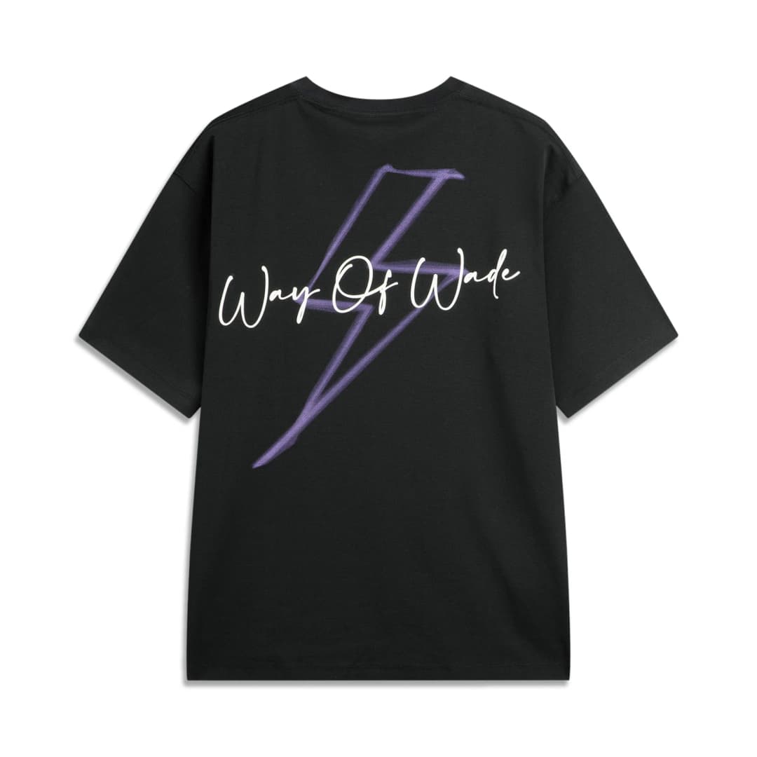 Li-Ning Men's Wade Sports T-shirts 49%Polyester 46%Cotton 5%Elastane Loose Fit Comfortable LiNing Short Sleeve Pullover AHSV017 - 2