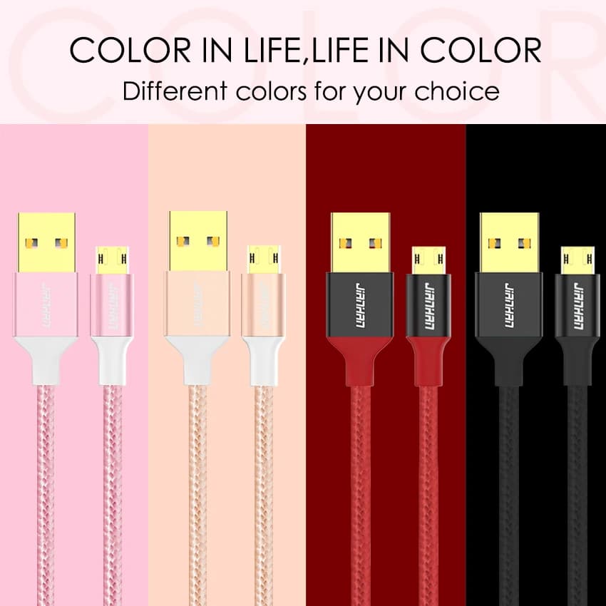 Reversible Micro USB Cable Braided Data Charger Cable Double Side Micro USB Fast Charging for Xiaomi Sony Samsung Galaxy S6 S7 - 6