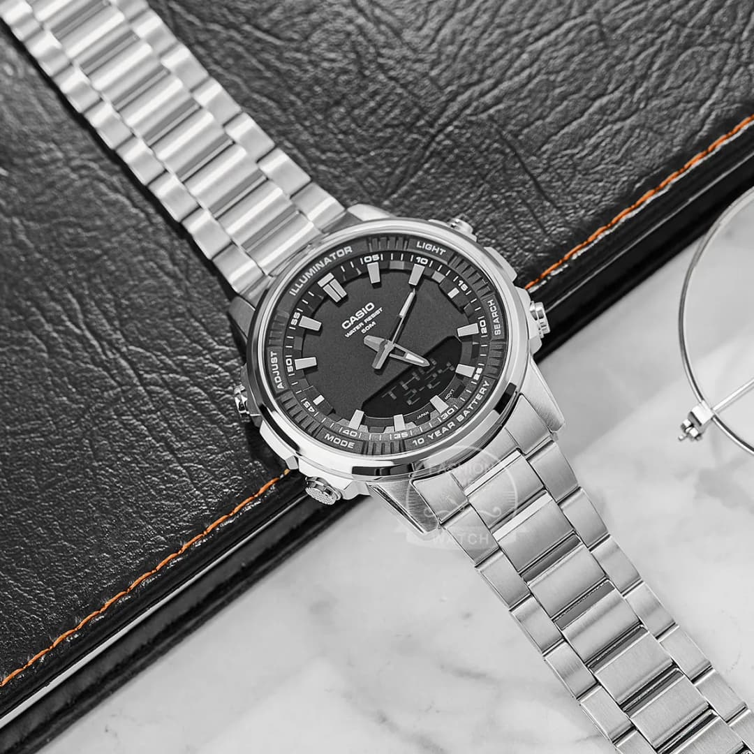 Casio watch men top brand luxury set quartz 50m Waterproof men watch Sport Wrist military Luminous Watch masculino AMW-880 - 4