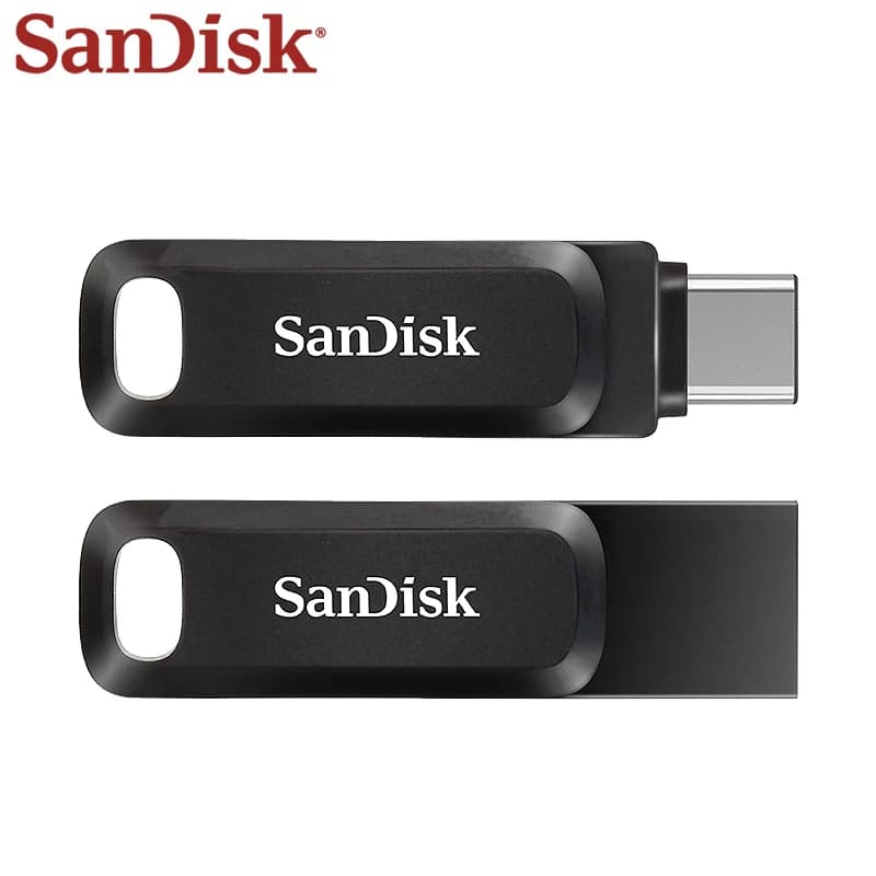 ذاكرة فلاش Sandisk DC3 USB3.1 Type-C، سرعة تصل إلى 400 ميجابايت/ثانية، سعات 64 جيجابايت، 128 جيجابايت، 256 جيجابايت، 512 جيجابايت - 5