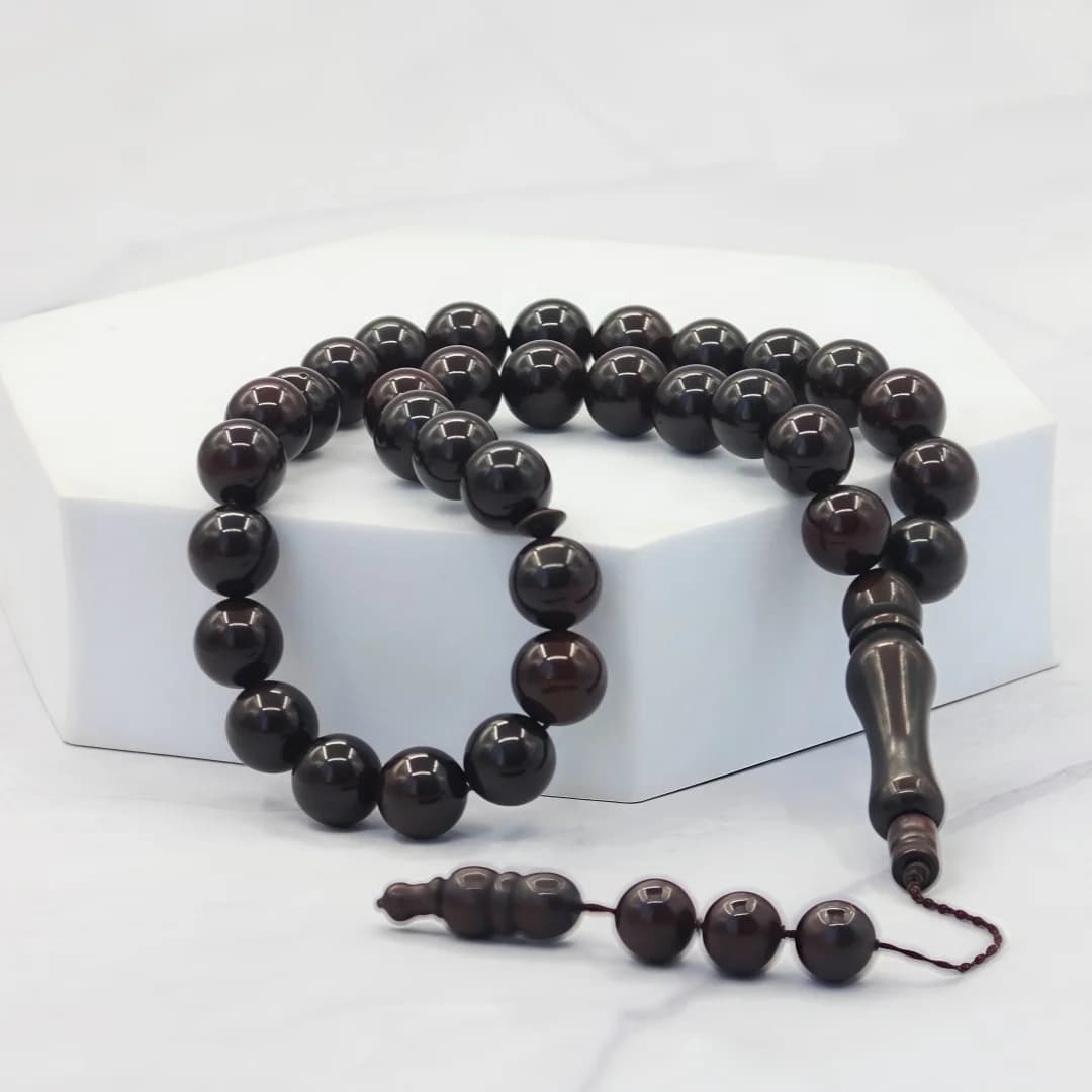 Kuka Prayer Beads Muslim 33 Beads Bracelet Islamic Prayer Kuka Muslim Islam Misbaha 99 Beads for Men and Women - 2