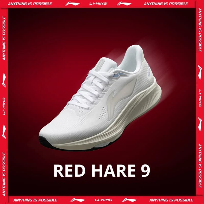 Li-Ning Women's RED HARE 9 Racing Running Shoes LIGHT FOAM ULTRA Breathable Stable Anti-slip LiNing Training Sneakers ARPW004