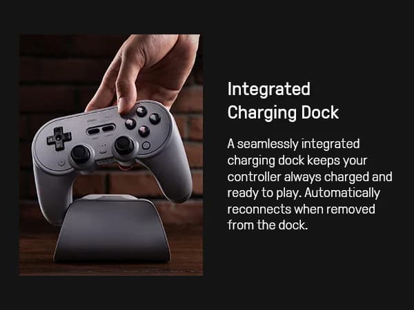 8BitDo - Pro 3 Bluetooth Controller for Switch 1/2 Windows, Apple, with TMR Joysticks, Switchable Triggers, Swappable Button - 2