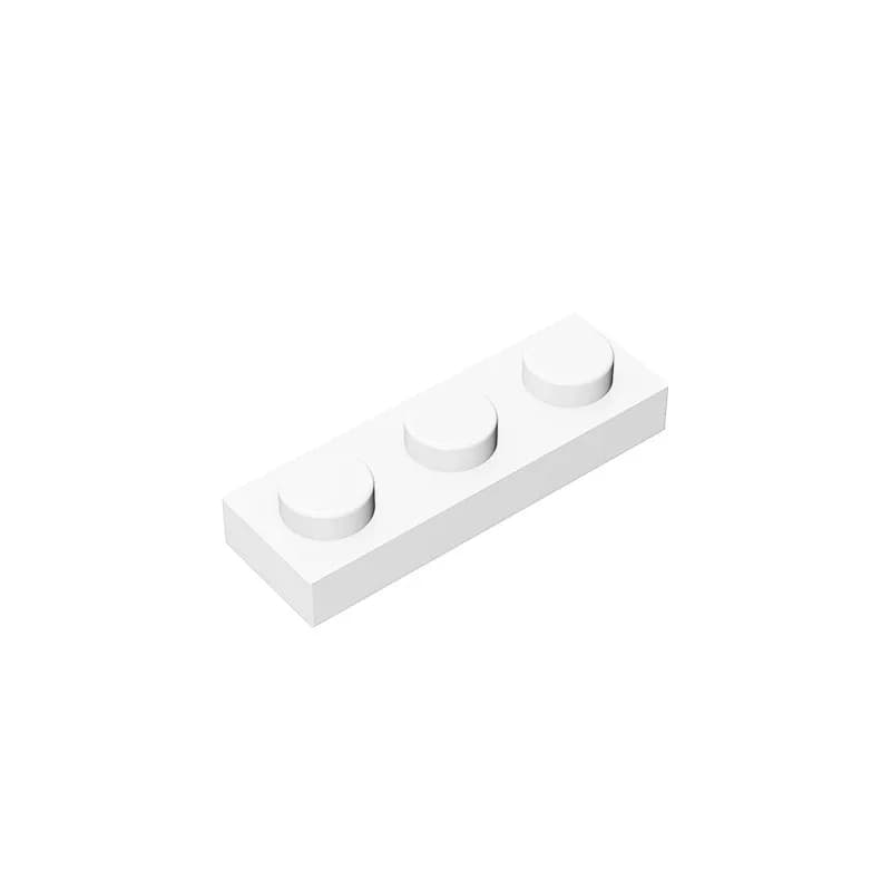 Gobricks GDS-503  Plate 1 x 3 compatible with lego 3623 pieces of children's DIY building block Particles Plate DIY - 6