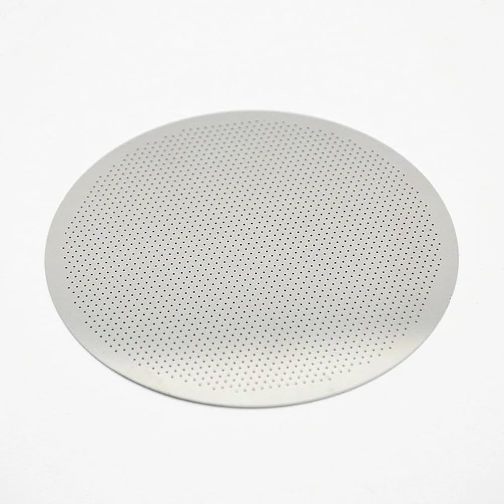 2 قطعة فلاتر معدنية القهوة القابلة لإعادة الاستخدام الفولاذ المقاوم للصدأ شبكة فلتر القهوة متوافقة مع صانع القهوة Aeropress ملحقات القهوة - 4