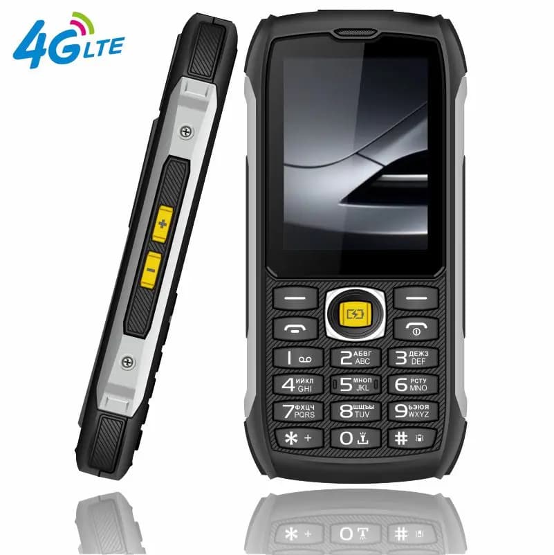 إيور 4G LTE - هاتف متين مقاوم للماء، بطارية كبيرة، لوحة مفاتيح، شاشة 2.8 بوصة IPS، مصباح يدوي - 3