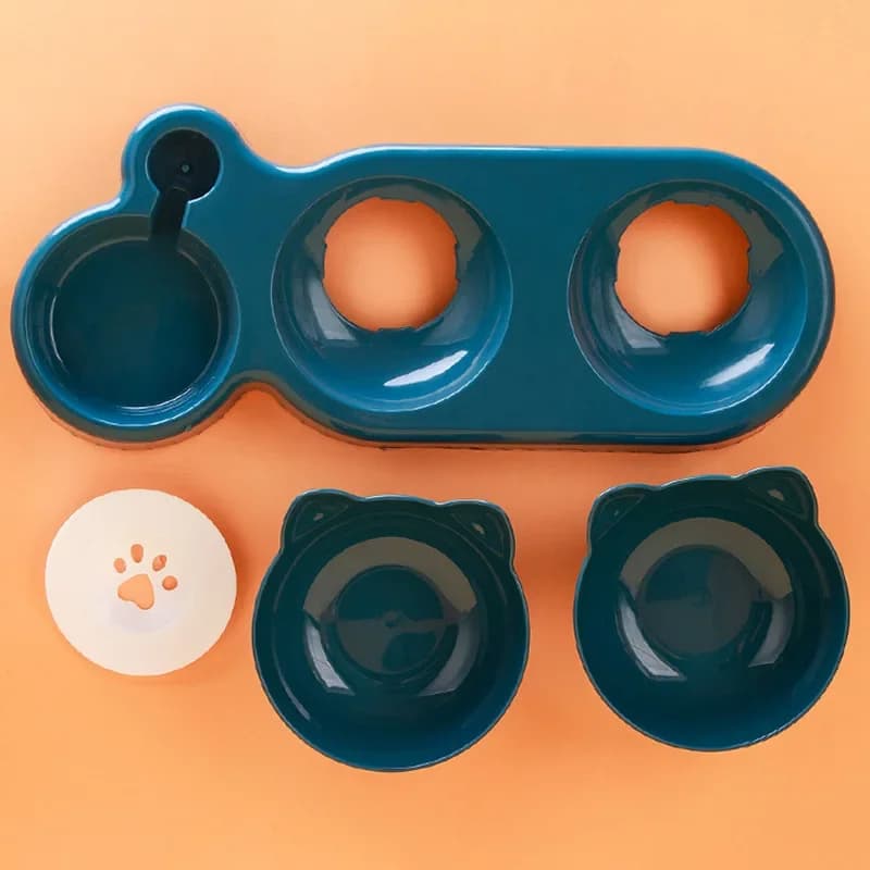3 in 1 Cat Feeder Automatic Water Dispenser Double Bowl Pet Bowl for Small Dogs Cats Pet Food Container Cat Accessories - 4