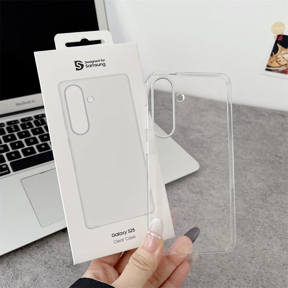 Spigen For Samsung Galaxy S26 Ultra S25 Ultra S26 Plus Case Metal Frame Protection Ultra Thin Clear Shockproof Transparent Cover