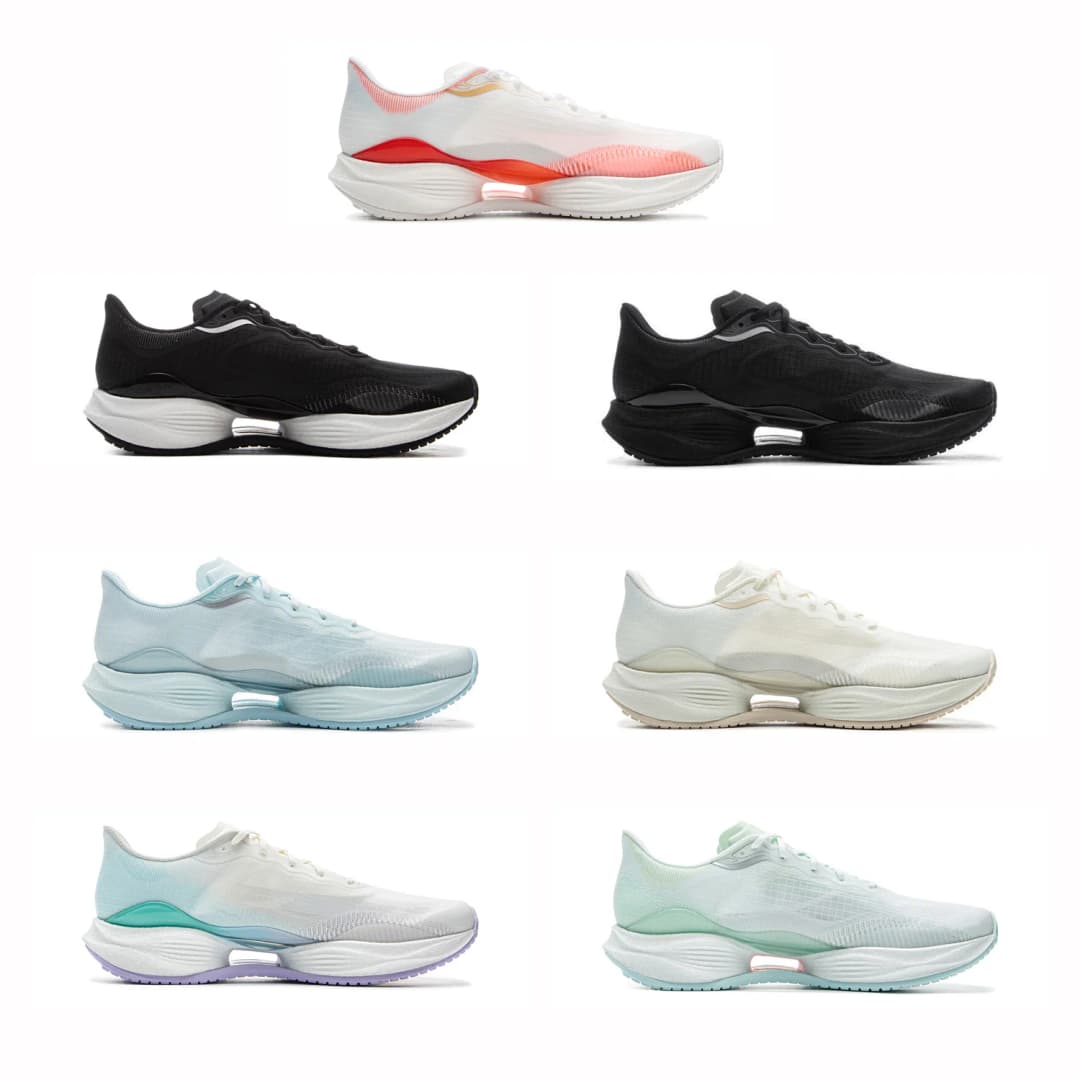 Li-Ning Women's SUPER LIGHT 22 Light Running Shoes TEMPO BOUNSE Cushion BOOM FIBER LiNing Wearable Anti-Slip Sneakers ARBV002 - 2
