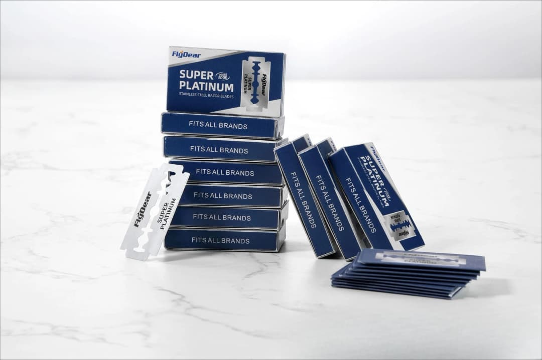 Razor Blades For Barbers,Double Edge Razor Blades,Men´s Safety Razor Blades For Shaving,Stainless Steel Professional Barber Tool - 5