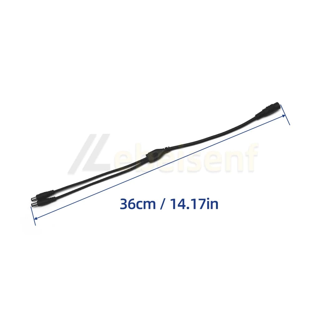 كابل موزع الطاقة لمصابيح الشريط LED ، سلك موصل الطاقة ، كاميرا CCTV ، من من 1 إلى 2 ، 4 طرق ، DC ، 5 فولت ، 12 فولت - 5