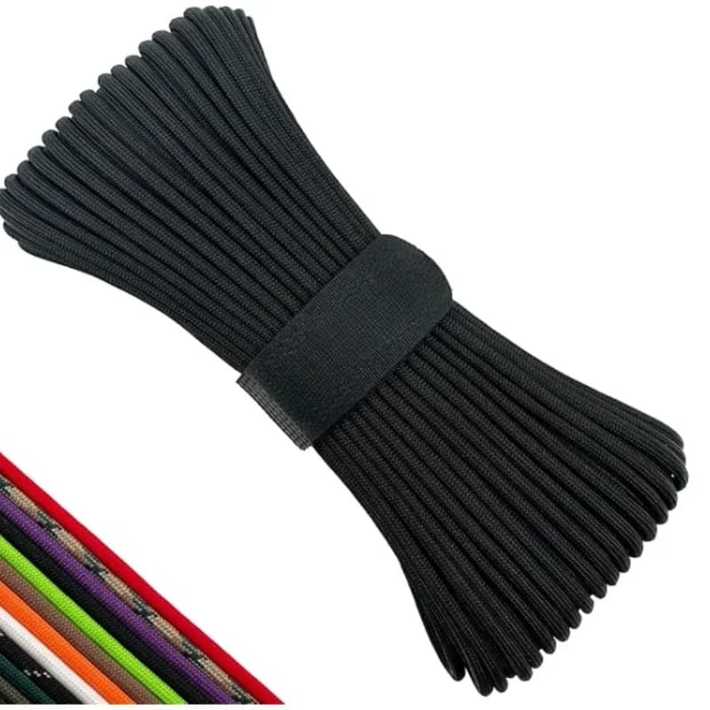7 Strand 550 Paracord 5 15 30M 100FT Strong Heavy-Duty Camping Rope Tactical Parachute Cord Outdoor Gear Tent Rope 4mm Hiking