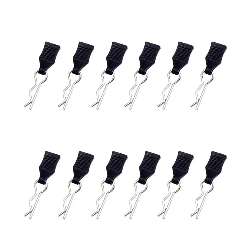 12pcs RC Body Clips 1/7 1/8 1/10 1/12 1/14 1/16 1/18 Metal R Buckles Car Truck Buggy Shell Pins RC Cars RC Boat Parts - 3