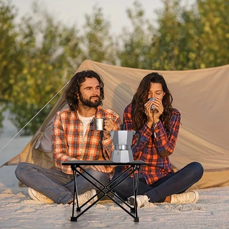 Portable Folding Camp Side Table Multifunctional Beach Picnic Backpack Table for Outdoor Cooking BBQ Hiking Boating - 3