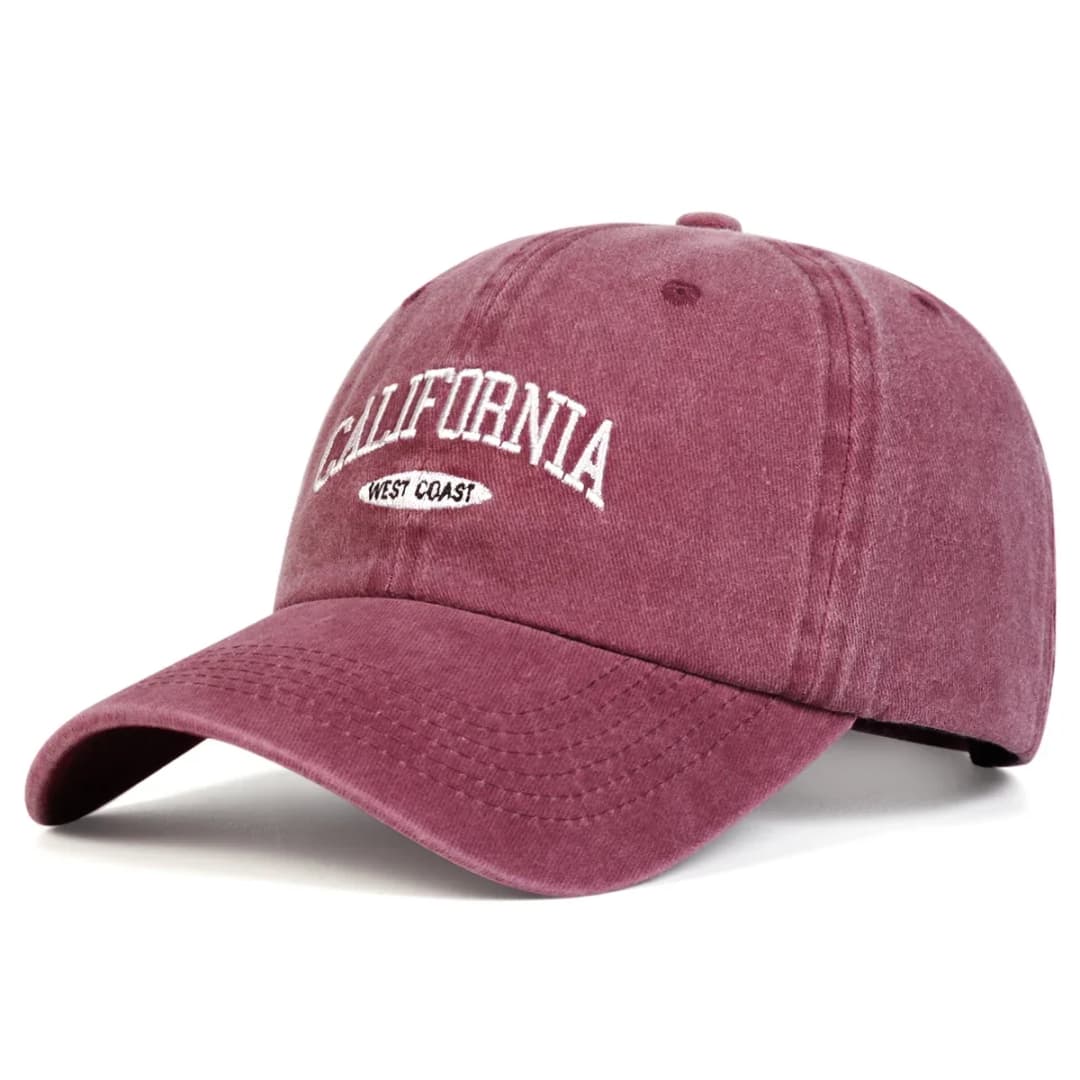 Unisex CALIFORNIA Letter Embroidery Wash Baseball Caps Spring and Autumn Outdoor Adjustable Casual Hats Sunscreen Hat - 5