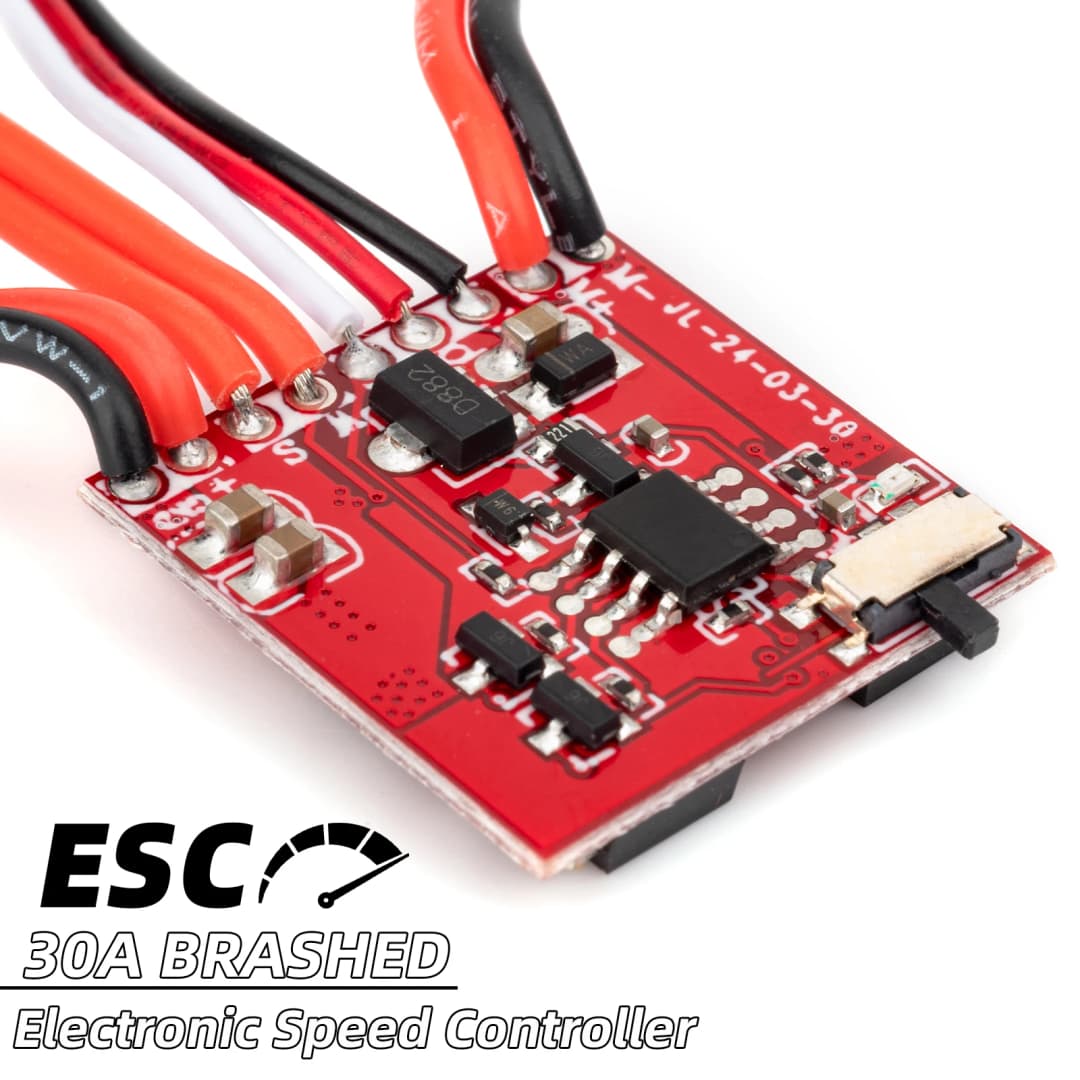 متحكم سرعة كهربائي ESC صغير 20A 30A مفرش ESC للتحكم عن بعد 2S 4~8v لسيارة قارب دبابة RC صغيرة 1/16 1/18 1/24 مع فرامل - 4