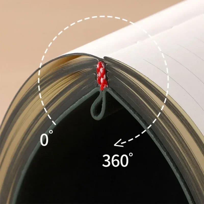 دفتر ملاحظات A5 من جلد الغنم، 256 صفحة، دفتر يوميات، منظم أعمال، دفتر ملاحظات، لوازم مكتبية ومدرسية - 4