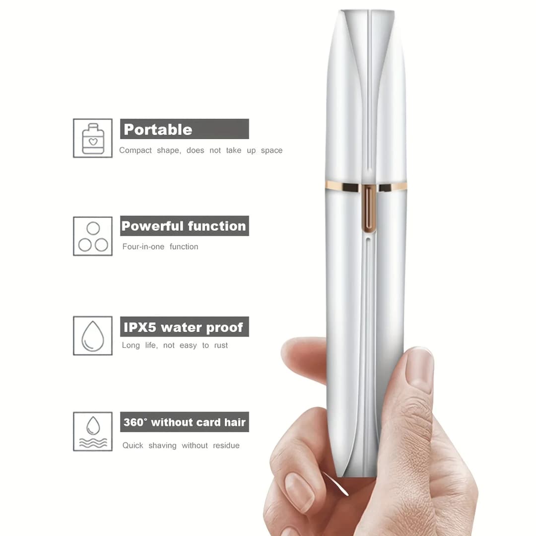 4 In 1 Electric Razor for Women Full Body Shaving Facial Epilator Shaver Eyebrow Trimmer Nose Bikini Line Electric Hair Remover - 2