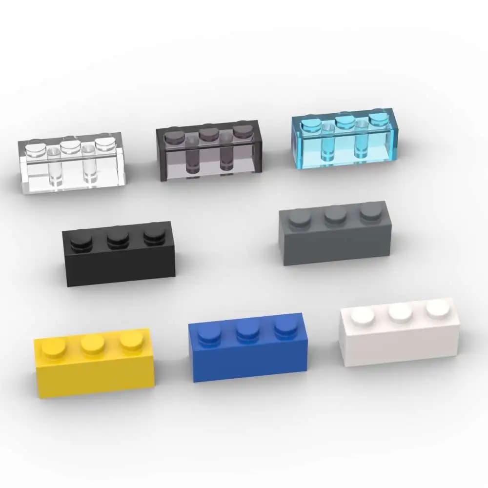 موك 10 قطع 3622 1x3 مكعبات بناء لوحة التكنولوجيا الفائقة طوب تجميع فكرة الجسيمات لعبة تعليمية هدايا عيد ميلاد الأطفال