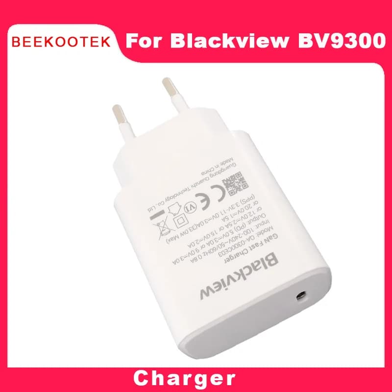 New Original Blackview BV9300 Charger Official Quick Charging Adapter USB Cable Data Line Parts For Blackview BV9300 Smart Phone - 2