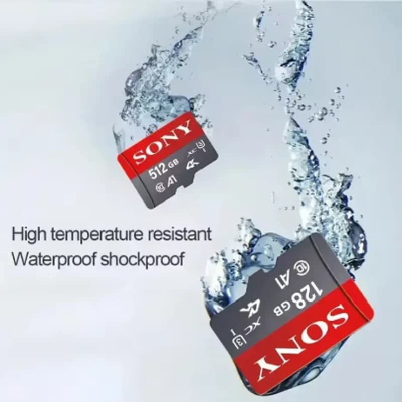 بطاقة ذاكرة SONY Micro SD فئة 10 عالية السرعة 1 تيرابايت، بطاقة فلاش A2 TF للفيديو فائق الدقة 4K، مناسبة لكاميرات Xiaomi والهواتف والطائرات بدون طيار - 2