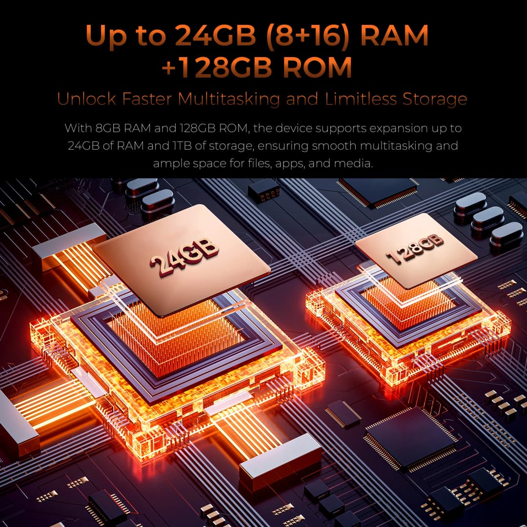 عرض عالمي أول: هاتف OUKITEL WP53 المتين، ذاكرة 24+128 جيجابايت، بطارية 11000 مللي أمبير، نظام أندرويد 15، شاشة 6.52 بوصة، NFC، كاميرا 13 ميجابكسل - 6