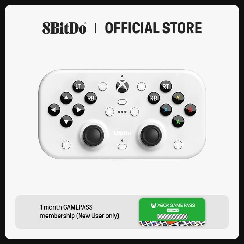 وحدة تحكم لاسلكية 8Bitdo Lite SE 2.4G لـ Xbox Series X|S، Xbox One، Windows 10/11، ذراع تحكم مع عصي تحكم بتأثير هول