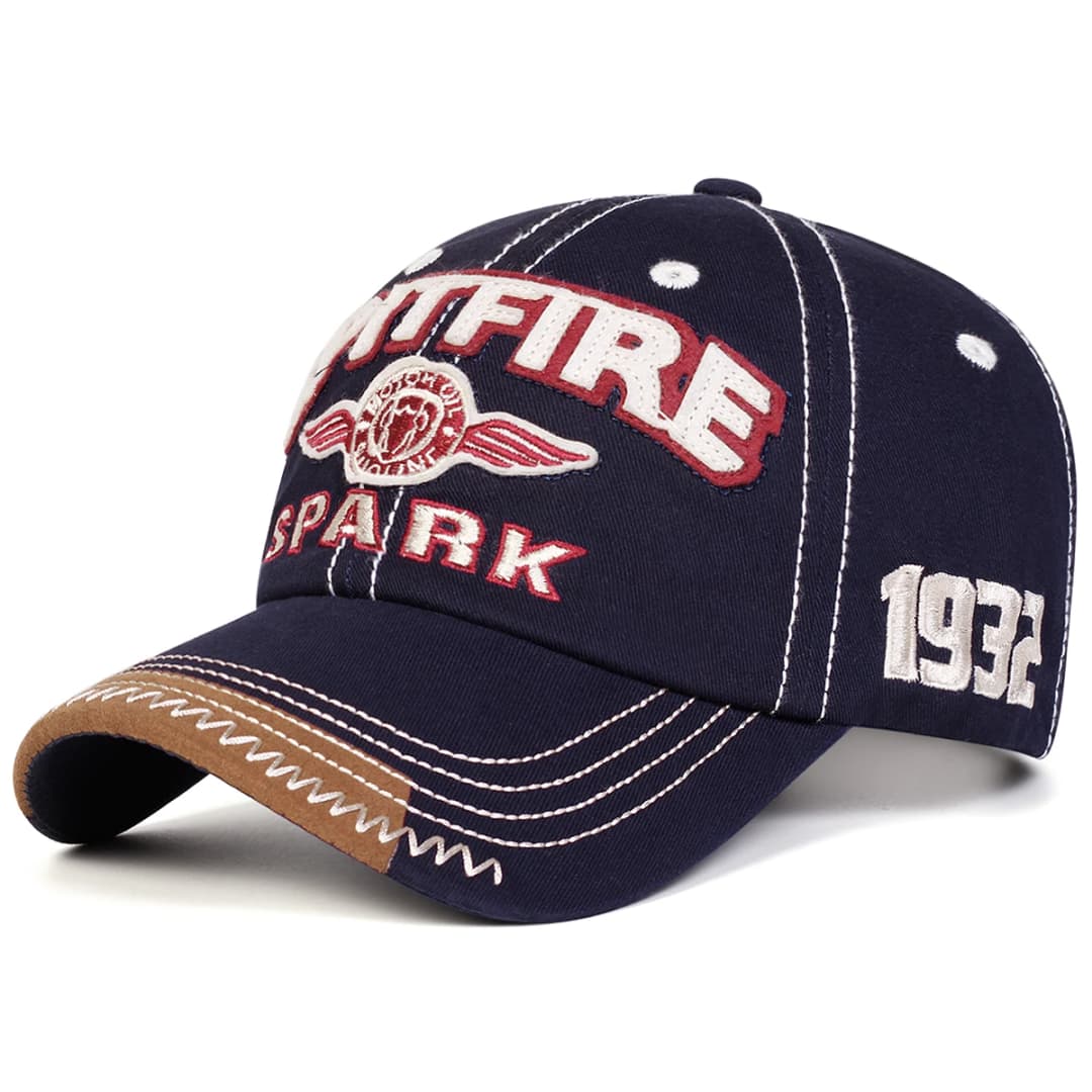 قبعات بيسبول مطرزة SPITFIRE SPARK للجنسين، قبعات قابلة للتعديل للربيع والخريف، قبعة واقية من الشمس للاستخدام اليومي والرياضي - 5