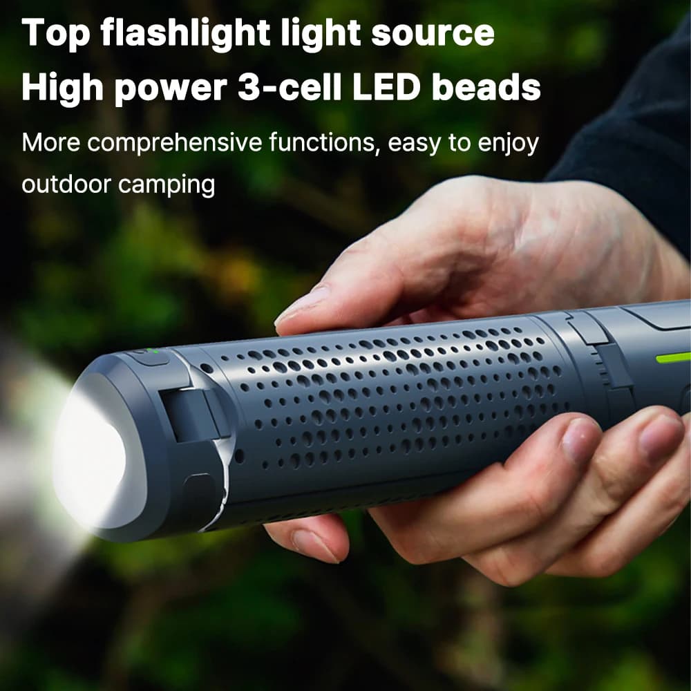 8000mAh Rechargeable Outdoor Portable Hiking Camping Fishing Flashlight Telescoping Camping Lantern Telescopic Camping Light - 4