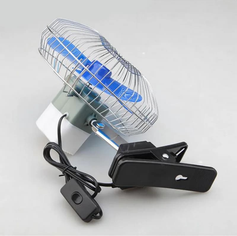 12V 25W Portable Vehicle Auto Car Oscillating New Mini Electric Low Noise 6 inch Car Auto Fan Air Cooling Fan High Quality - 4