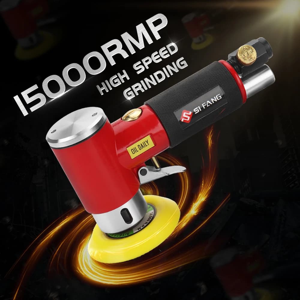 SIFANG Random Orbit Air Sander Mini Pneumatic Grinding Machine for Car Polishing High Speed Air Powered Sanding Polisher - 5
