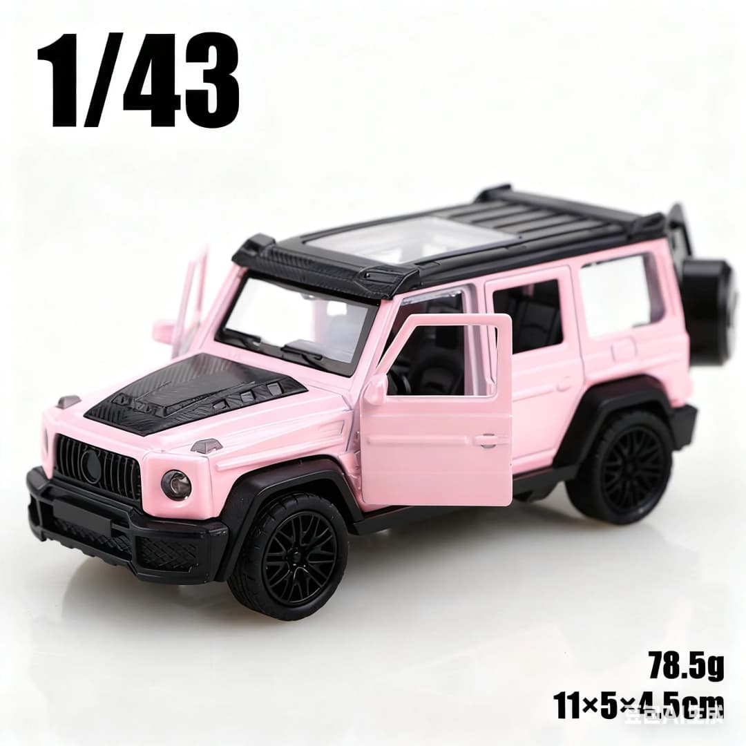 مركبة ليتل جي التراجع المعدنية المصبوبة بمقياس 1/43، نموذج سبيكة ثلاثي الأبواب، لعبة للأولاد، ديكور. - 2