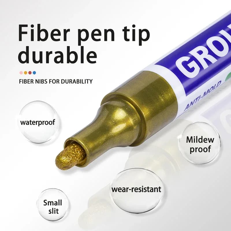 الجص القلم بلاط قلم طلاء مقاوم للماء بلاط الجص تلوين وقلم السدادة واسعة 2 مللي متر تلميح لإصلاح الحمام جدار الطابق الديكور - 4