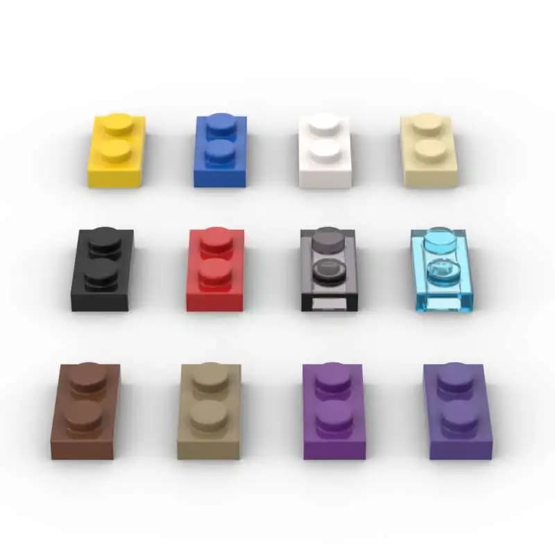 مجموعة بناء MOC 10 قطع 3023 لوحة 1x2 مع لوحة إضاءة تقنية فكرة هدية أعياد ميلاد الأطفال