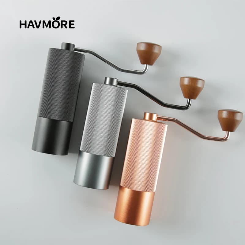 مطحنة قهوة يدوية من الفولاذ المقاوم للصدأ 304، مطحنة بُر، أداة مطبخ، آلة طحن القهوة - 4