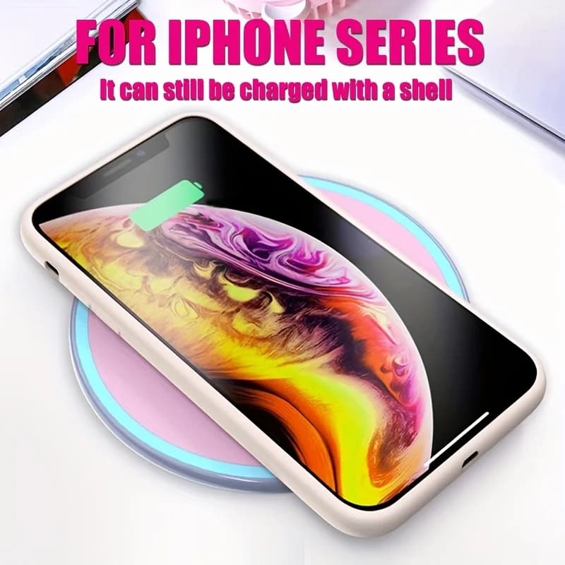 Original Silicone Case For iPhone 17 16 15 14 13 12 Pro Max 16 Plus Air Silicone Solid Color Fall and Collision Protection Cover - 3