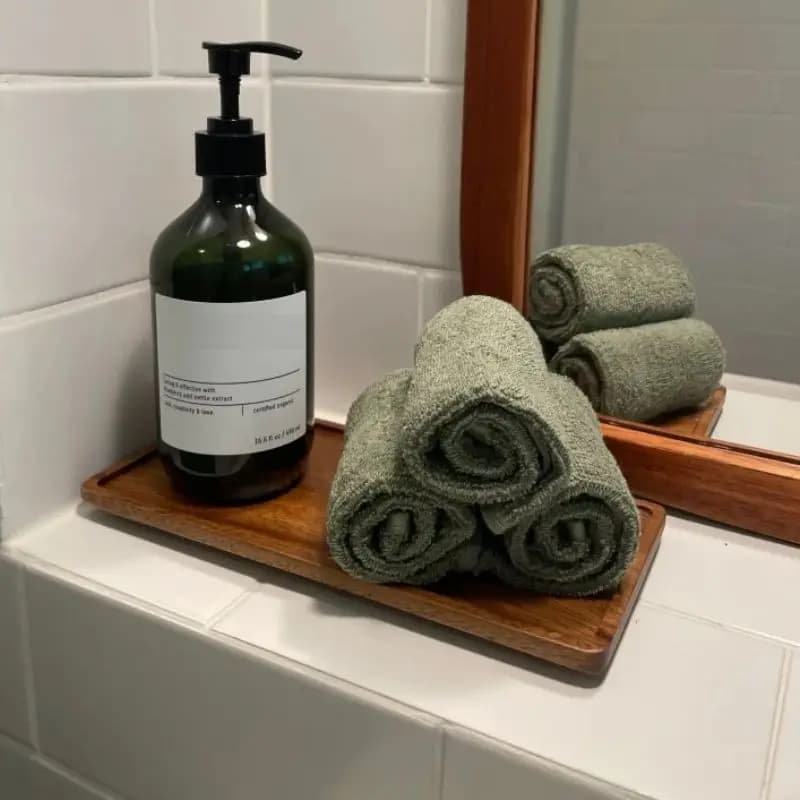 صينية خشبية من قطعة واحدة من الجوز، لوح تقديم خشبي بدون توصيلات، صواني تقديم خشبية مقطوعة بشكل طبيعي للقهوة والشاي، أدوات مائدة جديدة - 3