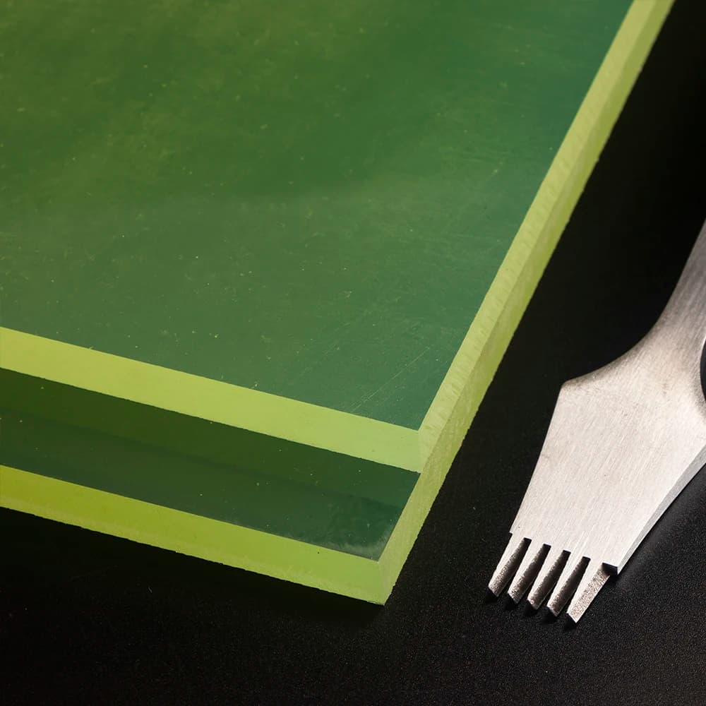 QJH الجلود لكمة حصيرة قطع المجلس قصف الوسادة ختم ثقب حقيبة أداة تخريم المطاط كتم مجلس للعمل الجلود Craft بها بنفسك الحرفية - 5