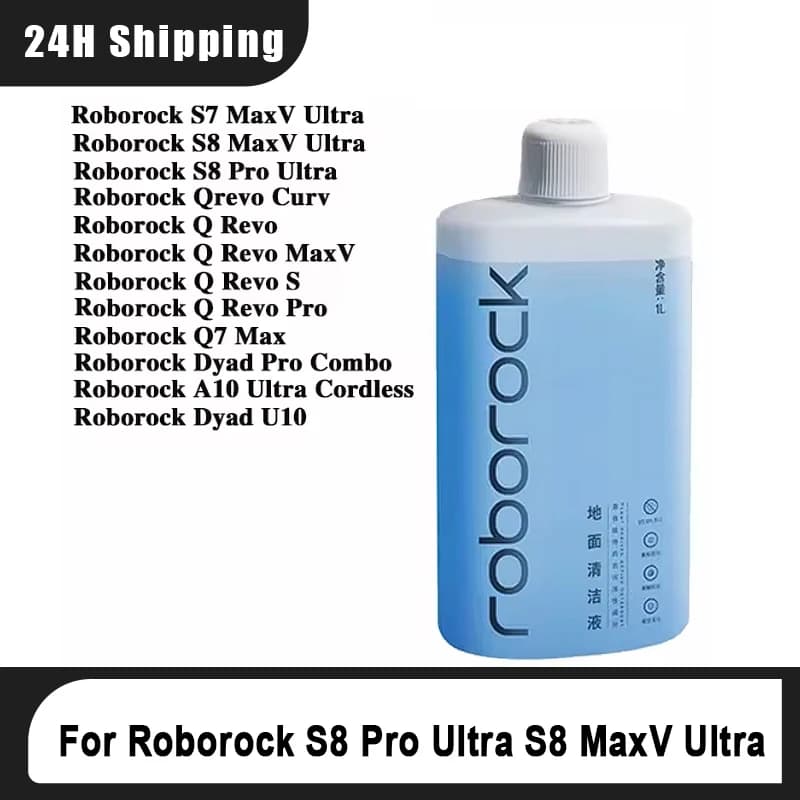 حلول تنظيف الأرضيات السائلة الأصلية من روبوروك S8 Pro Ultra S8 MaxV Ultra S7 MaxV Ultra، 1 لتر، ملحقات