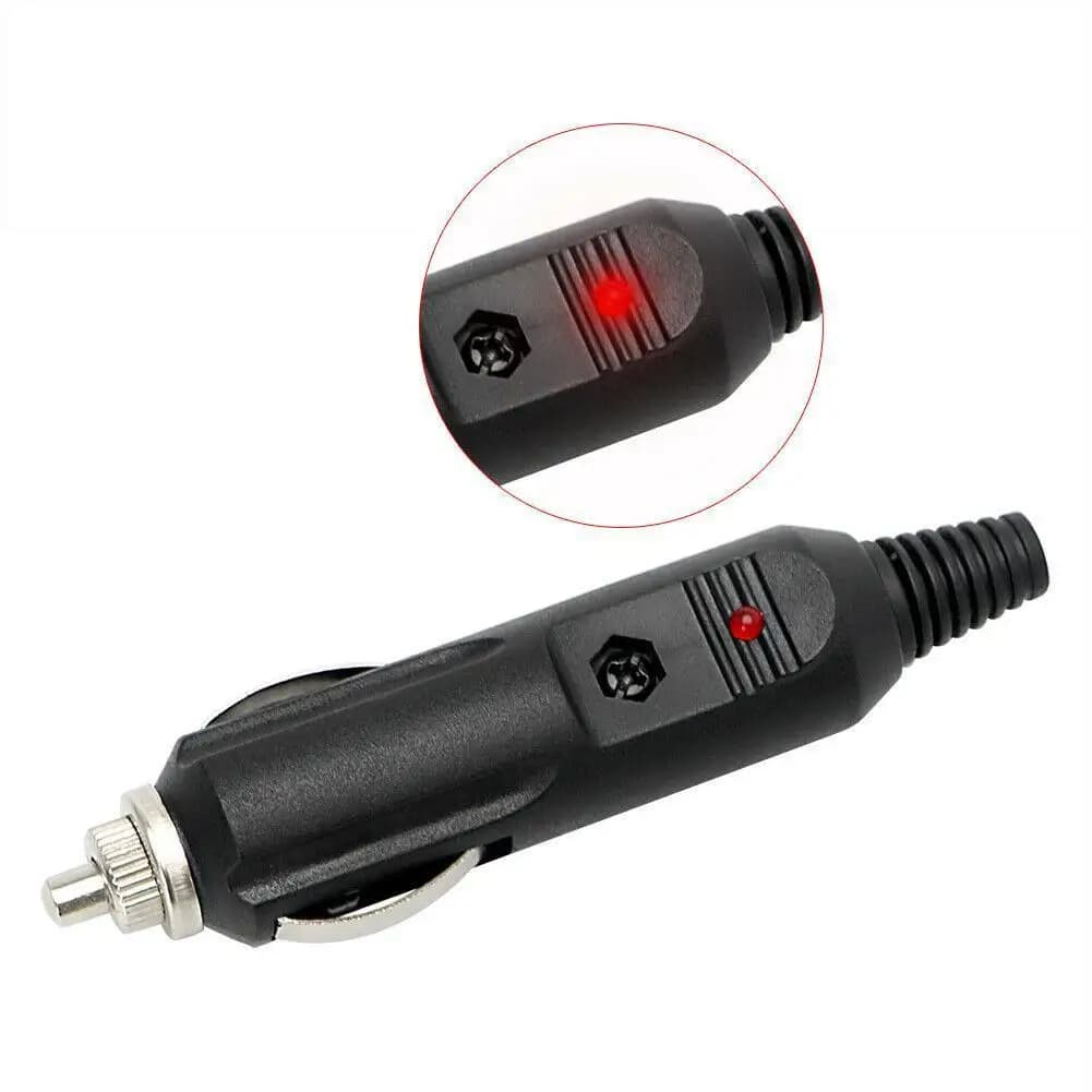 1PC 12V 24V Auto 20A Male Car Cigarette Lighter LED Socket Plug Connector Adapter For Car/Van Vehicle Motor Car Accessories