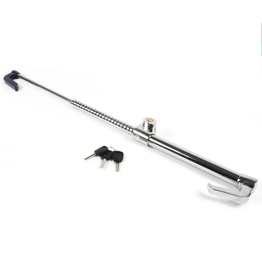 EAFC General Motors Brake Lock Steering Wheel Lock Retractable Double Hook Car Clutch Pedal Lock Security Anti-theft Auto Parts - 6
