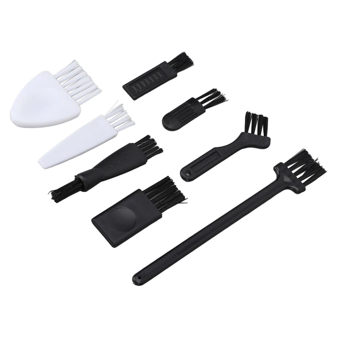 مجموعة فرش تنظيف ماكينة الحلاقة الكهربائية، 8 قطع لتنظيف الأجهزة المنزلية وإكسسوارات الكمبيوتر - 6