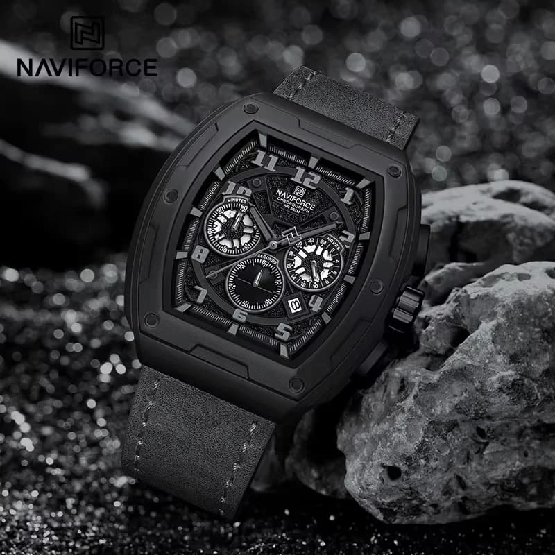 NAVIFORCE Luxury Brand Men Sports Watch Quartz 24 Hours Chronograph Waterproof Male Wristwatches Date Display Clock Reloj Hombre - 5