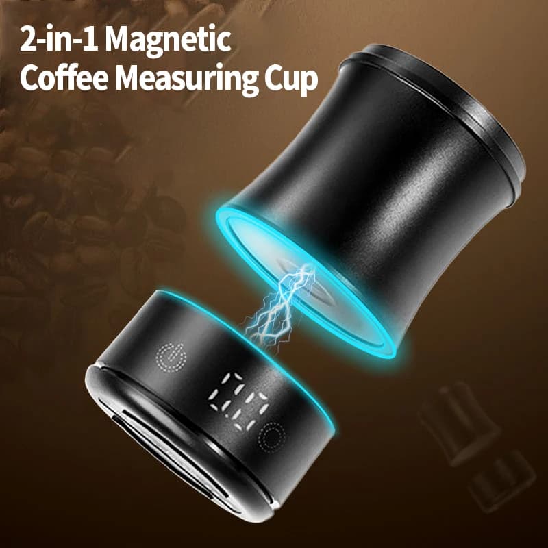 OANKR 58mm Dosing Cup with 0.1g High-precision Coffee Scale Station, 2 IN 1 LED Display Espresso Tools, Chic Barista Tool Gift - 3