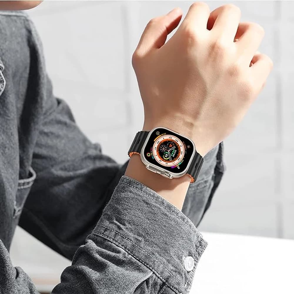 Ocean Band for Apple watch Ultra 3 Series 11 10 9 7 8 6 SE 49mm 45mm 46mm 42mm 44mm 40 41 Silicone bracelet correa iWatch Strap - 5