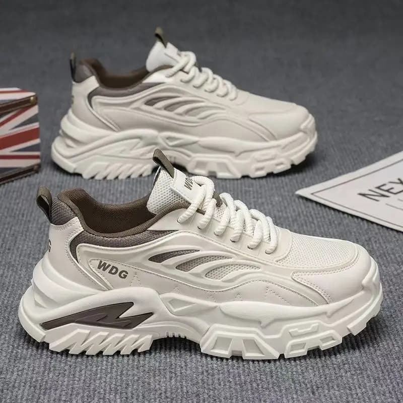 Men's Dad Shoes Summer Casual Running Shoes Thick Bottom Sports Sneakers Breathable round Toe Rubber Outsole Comfortable Slip-On - 4