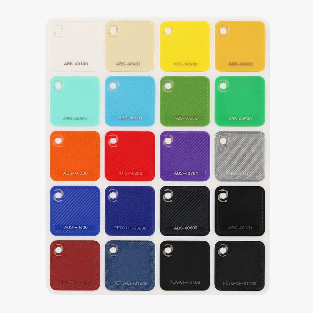 Bambu Lab 3D Printing Consumables Color Card 24 * 24mm 80pcs To Choose The Desired Type And Color - 2