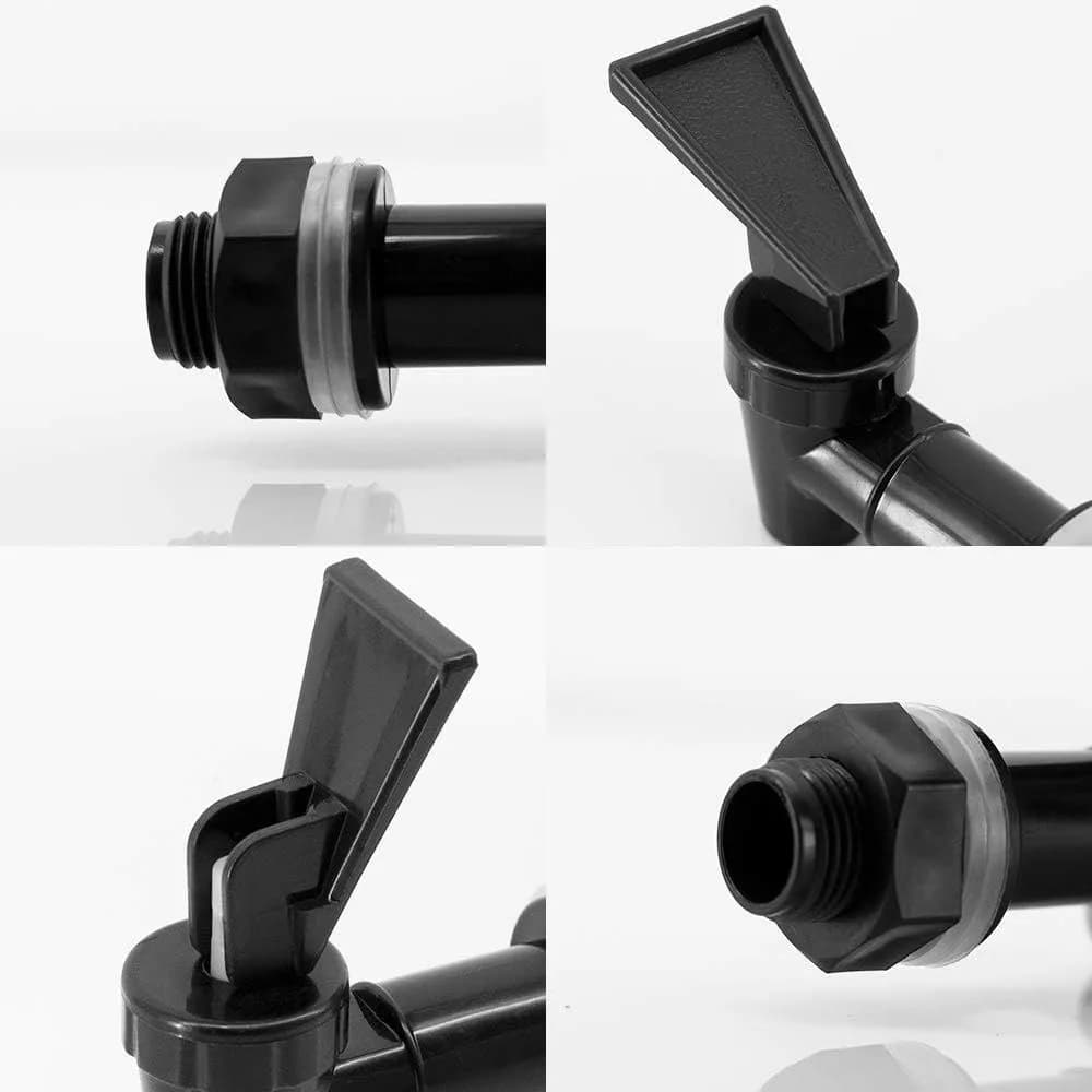 صنبور بلاستيك لزجاجة النبيذ الزجاجية مع فلتر، برميل خزان مياه، صمام موزع مياه، حنفية تبديل - 4