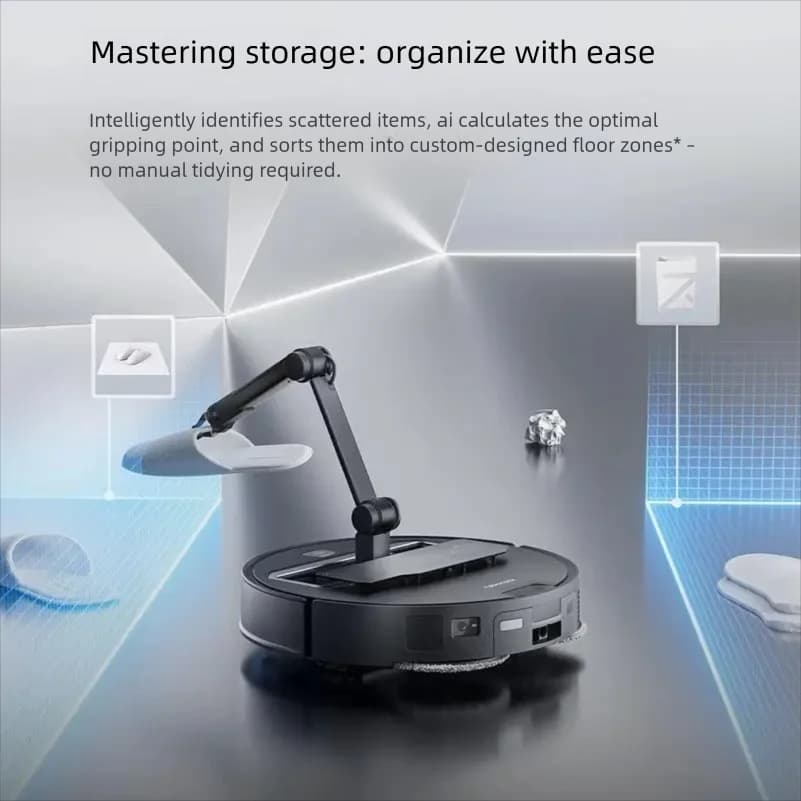 روبوروك G30 Space (مطابق عالمياً) إزالة الغبار بالتعاون مع الذراع، تنظيف، سحب، وكنس بالمكنسة الكهربائية - 4